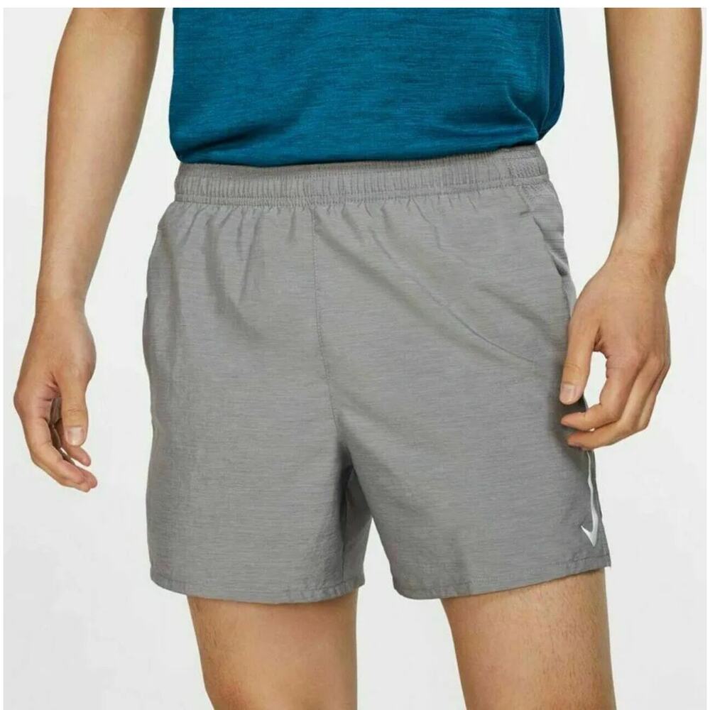 Nike Challenger Lined Running Shorts Gray Size XL Pockets